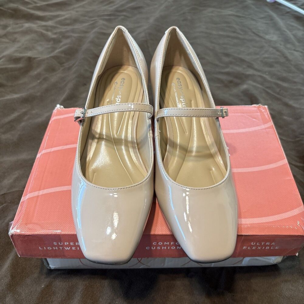 Easy Spirit Marley Mary Jane Pumps Nude Beige Size 5M NWT (box damaged) - Picture 2 of 10